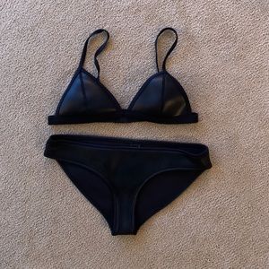 Triangl faux leather bikini S/M